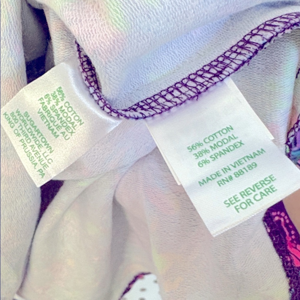 Lilly Pulitzer Luxletic Purple Berry Colony Conga Blythe Pullover UPF 50+ Top ~ - Picture 10 of 14